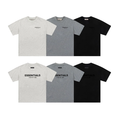 FEAR OF GOD FOG X ESSENTIALS Flocked Short-Sleeve T-Shirt 2103 01