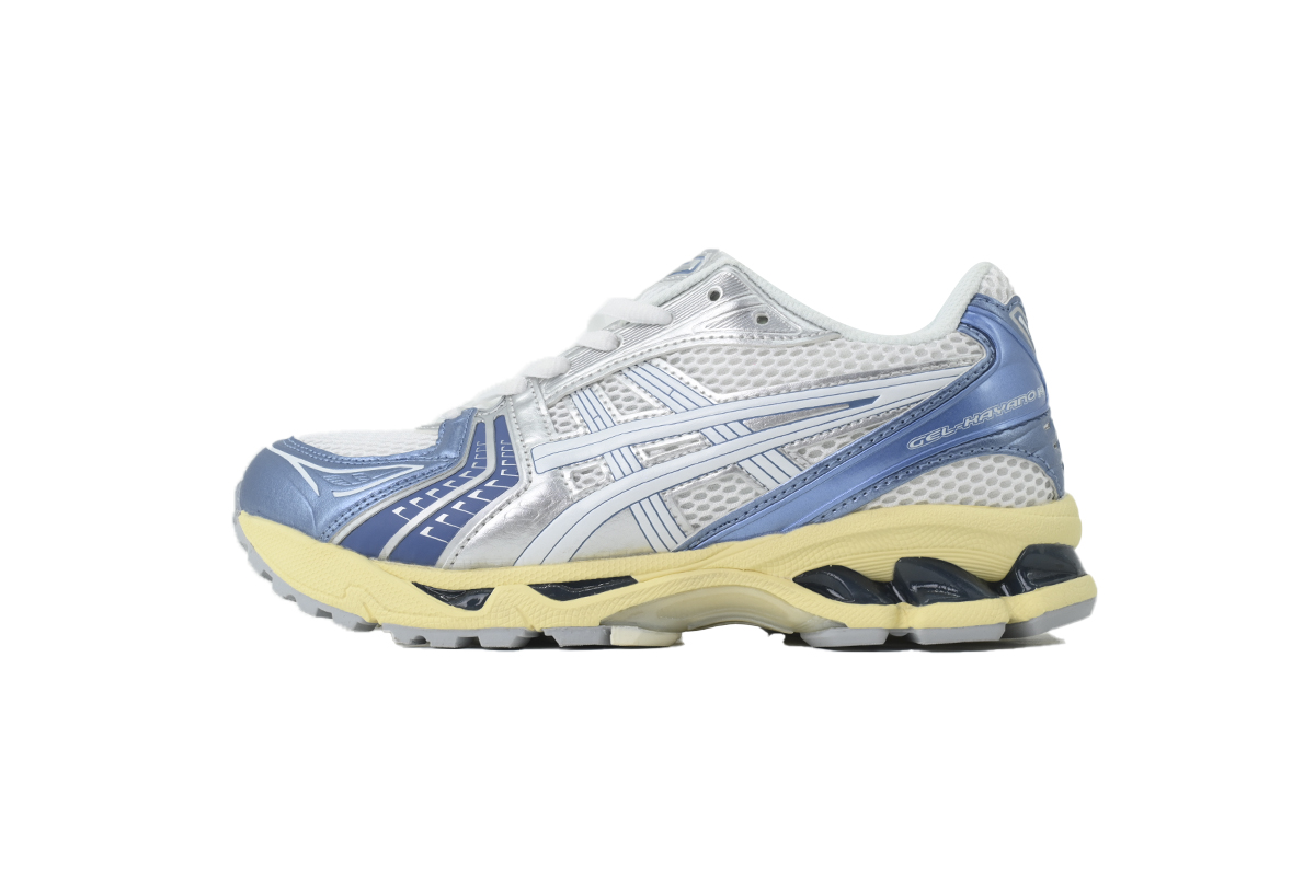 GET ASICS Gel Kayano 14 Cream Denim Blue 1203A537-102