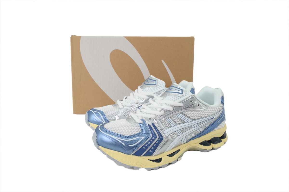 GET ASICS Gel Kayano 14 Cream Denim Blue 1203A537-102