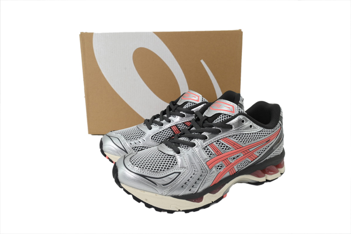 GET ASICS Gel Kayano 14 Silver Papaya 1203A740-101 