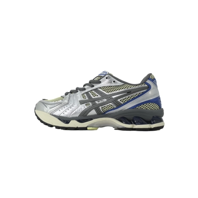 GET ASICS Gel Kayano 14 Soft Yellow Silver Blue 1203A740-750 01