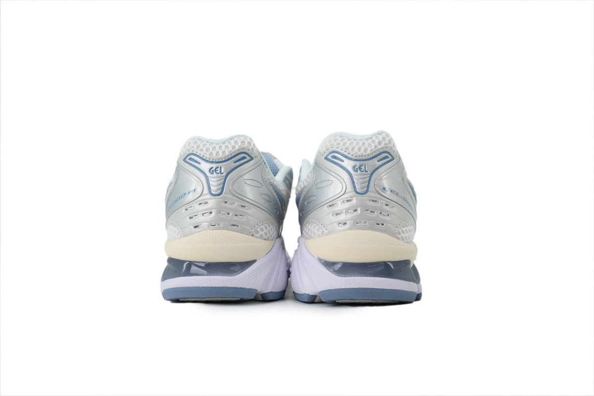 GET ASICS Gel Kayano 14 White Light Navy 1203A537-115