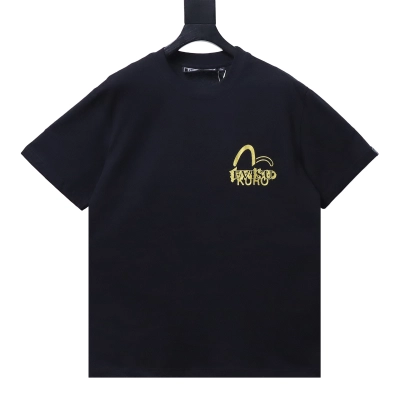 EVISU KURO Gold-Foil Hannya Demon Mask Short-Sleeve T-Shirt Black 01