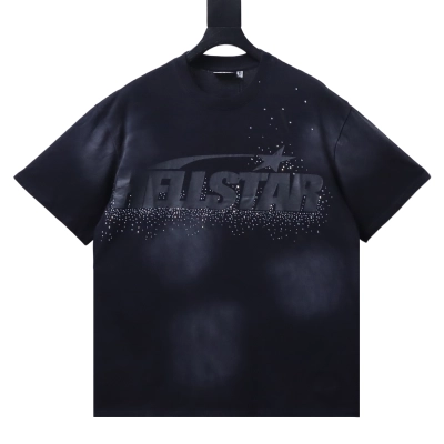 Hellstar Tonal Letter Print Short-Sleeve T-Shirt 01