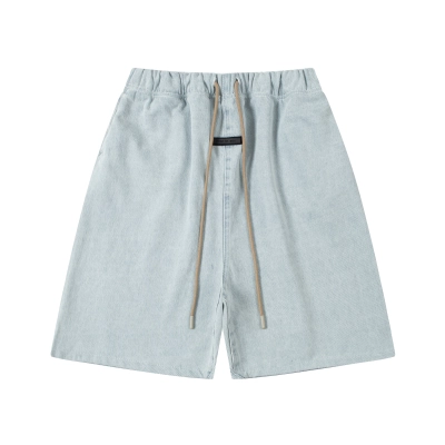 Fear of God FOG Essentials-SS24 Relaxed Short Light Washed Denim #2332 01