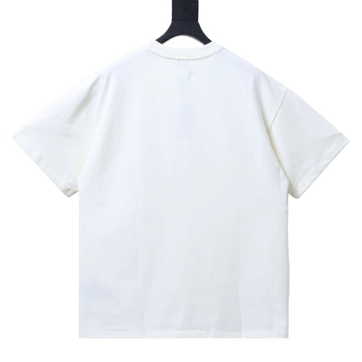 RHUDE Sunset Beach Print American Retro Short-Sleeve T-Shirt 02