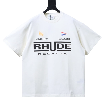 RHUDE Yacht Club logo short-sleeved T-shirt 01