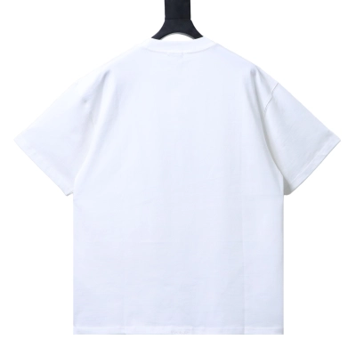 WE11DONE 25SS Colored Gemstone Rivet Short-Sleeve T-Shirt White 02