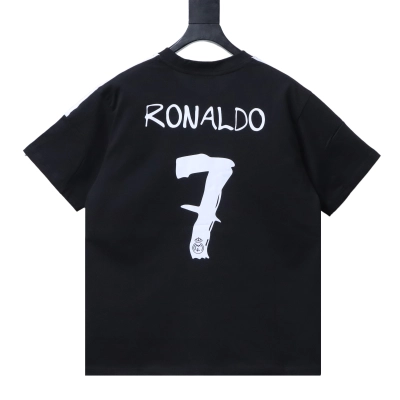 WE11DONE Real Madrid Black Warriors Football Jersey Short-Sleeve T-Shirt Black 02