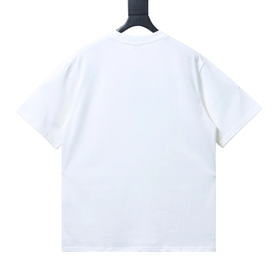 Burberry Short-Sleeve T-Shirt with Gothic-Style Embroidery White 02