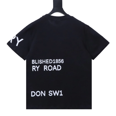 Burberry Short-sleeved T-shirt with front and back logo prints 02
