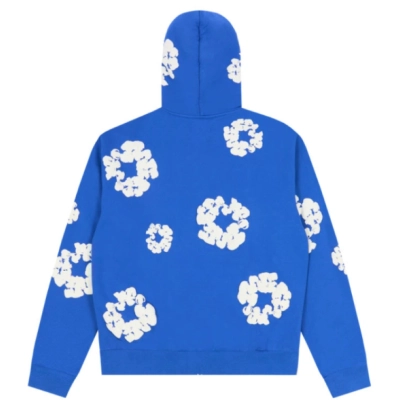 Denim Tears Cotton Wreath Zip Hoodie Blue 02