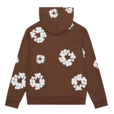 Denim Tears Cotton Wreath Zip Hoodie Brown 02