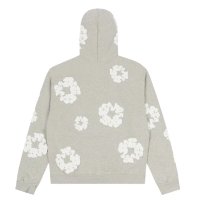Denim Tears Cotton Wreath Zip Hoodie Gray 02