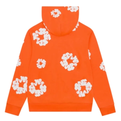 Denim Tears Cotton Wreath Zip Hoodie Orange 02