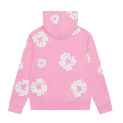 Denim Tears Cotton Wreath Zip Hoodie Pink 02