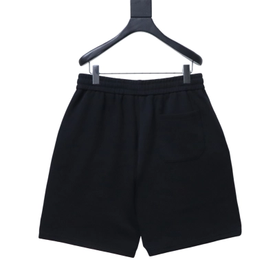 Loewe SS26 Letter-Patch Terry Cloth Shorts Black 02