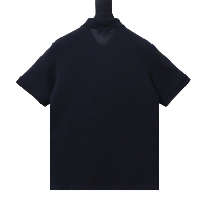 Ami Paris Classic Heart-Embroidered Short-Sleeve Polo Shirt Black 02
