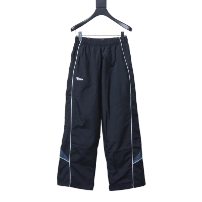 Supreme 25FW Contrast Piping Track Pants Black 01