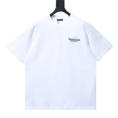 BALENCIAGA SS26 Crewneck Short-Sleeve T-Shirt White 01