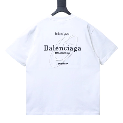 BALENCIAGA SS26 Crewneck Short-Sleeve T-Shirt White 02