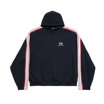 Balenciaga Cotton Unity Sports Icon Hoodie in black 02