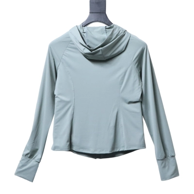 ALO Women's Lightweight Slim-Fit Outdoor Sun-Protection Jacket Bluish-grey 02