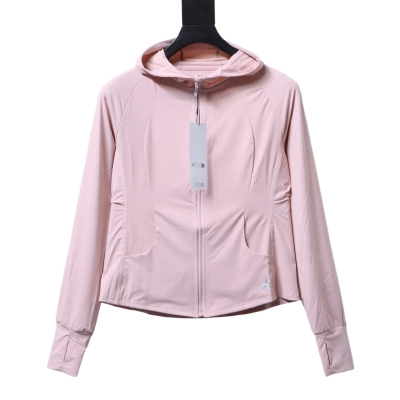 ALO Women's Lightweight Slim-Fit Outdoor Sun-Protection Jacket Pink 01