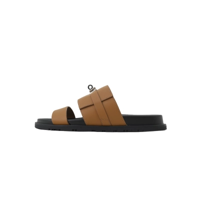 Hermes Jackson Sandals Brown(Lychee Buttons) 01
