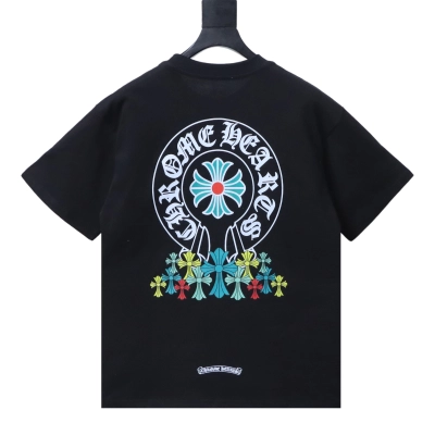Chrome Hearts Green Cross Short-Sleeve T-Shirt Black 02