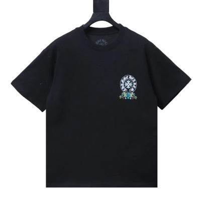Chrome Hearts Green Cross Short-Sleeve T-Shirt Black 01