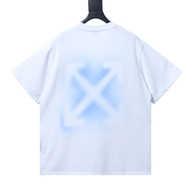 OFF-WHITE Ink-splatter arrow short-sleeve T-shirt 02