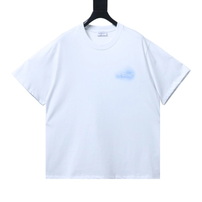 OFF-WHITE Ink-splatter arrow short-sleeve T-shirt 01