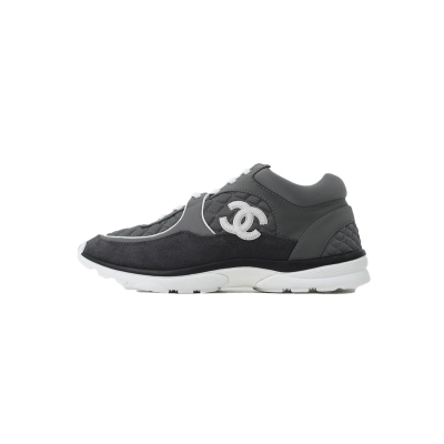 PKGoden Chanel CC Logo Sneaker Grey 01