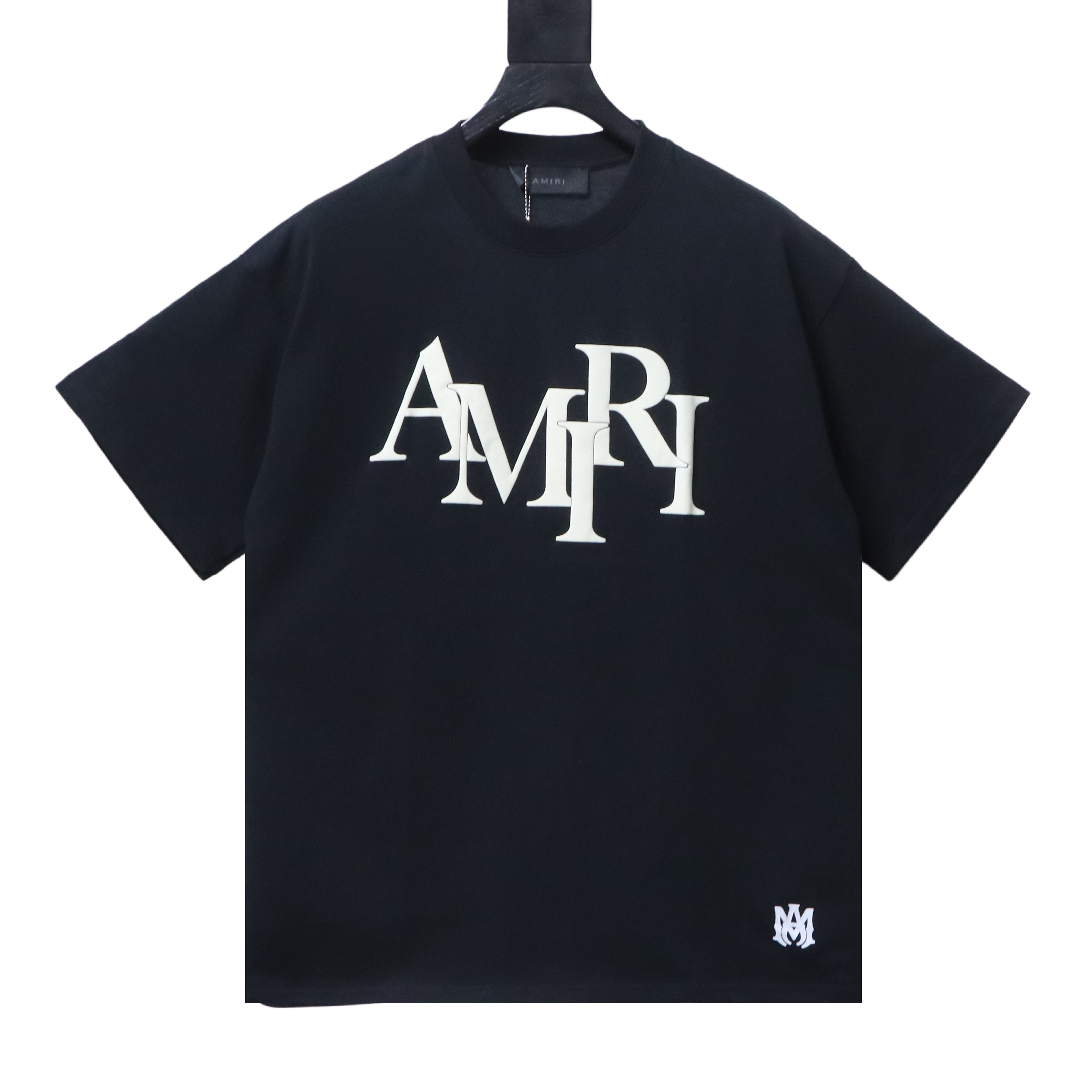 Amiri Short-Sleeve T-Shirt with Puff-Print Letter Logo