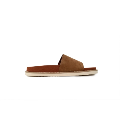 Hermes Flat Slides Brown 02