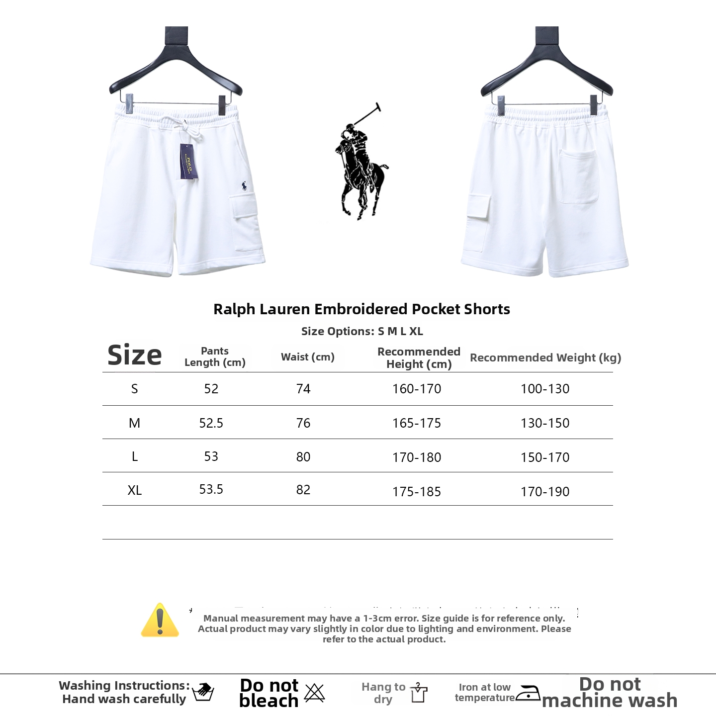 Ralph Lauren Embroidered Pocket Shorts Grey