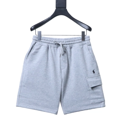 Ralph Lauren Embroidered Pocket Shorts Grey 01