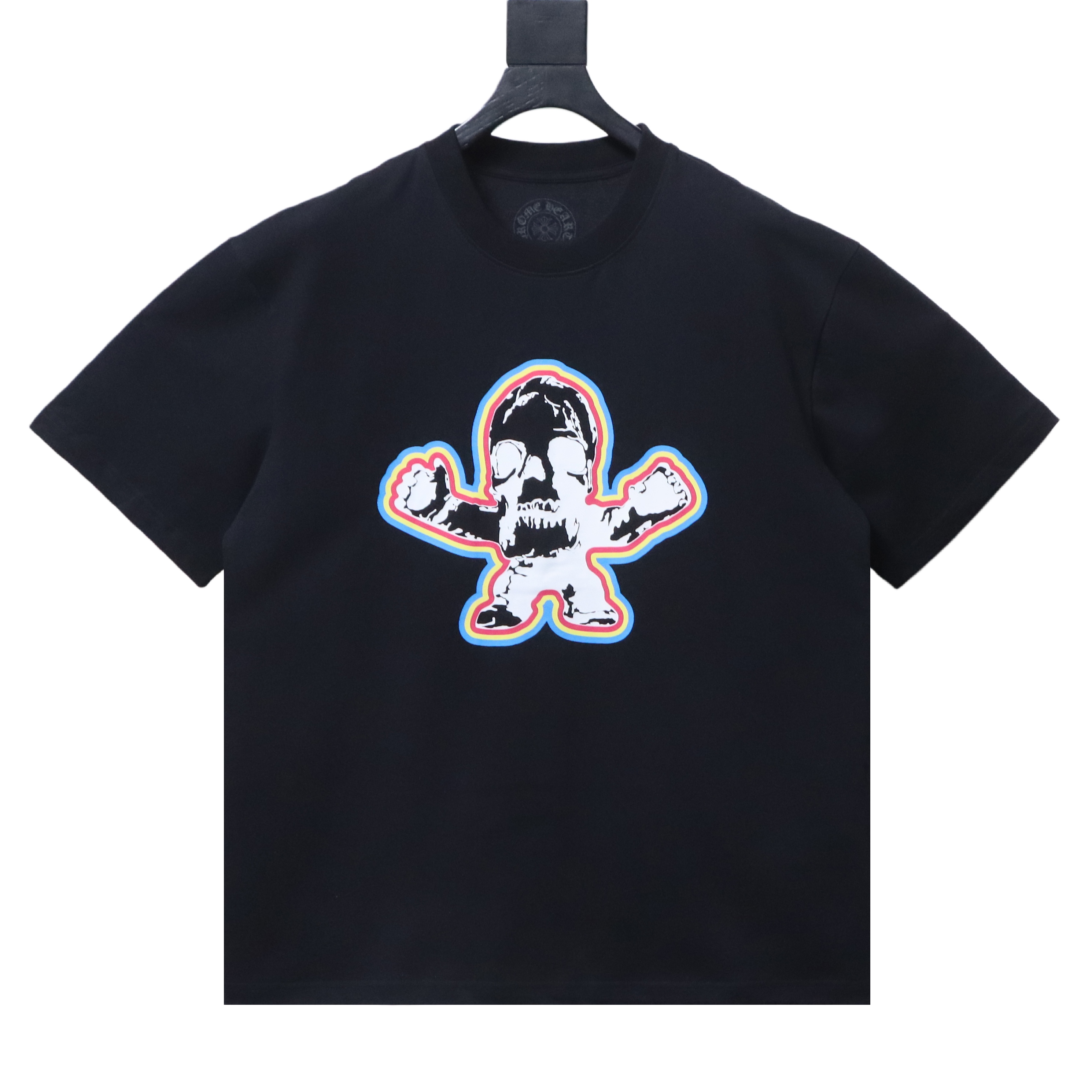 Chrome Hearts Colorful Skull Short-Sleeve T-Shirt Black
