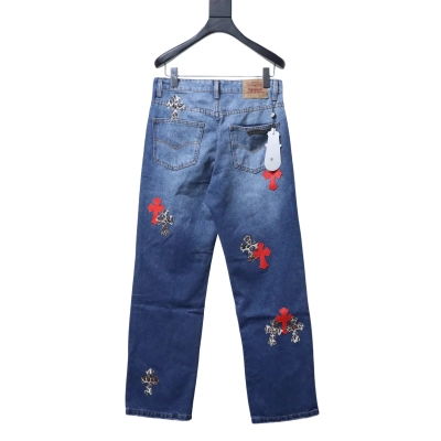 Chrome Hearts Cross-Patch Denim Jeans 02