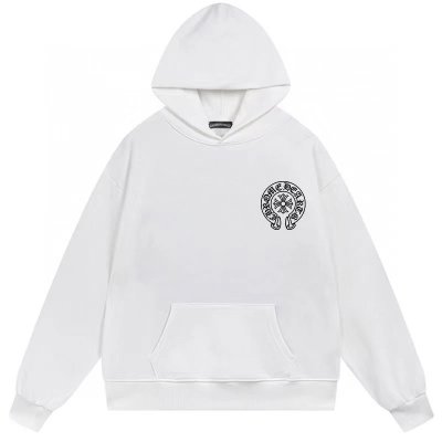 Chrome Hearts Hoodie White Sweatshirt Black/WhiteY62# 01