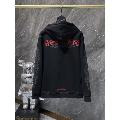 Chrome Hearts Hoodie Zip-Up Jacket Hoodie BlackY55# 02