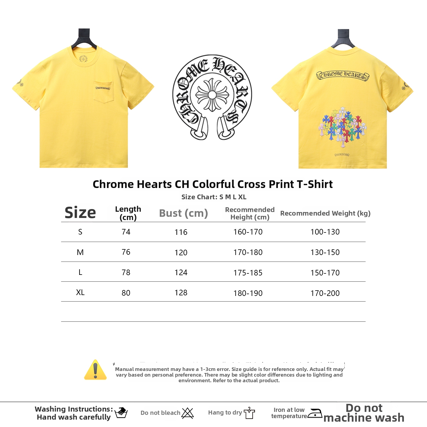 Chrome Hearts Patch-Embroidered T-Shirt Grey