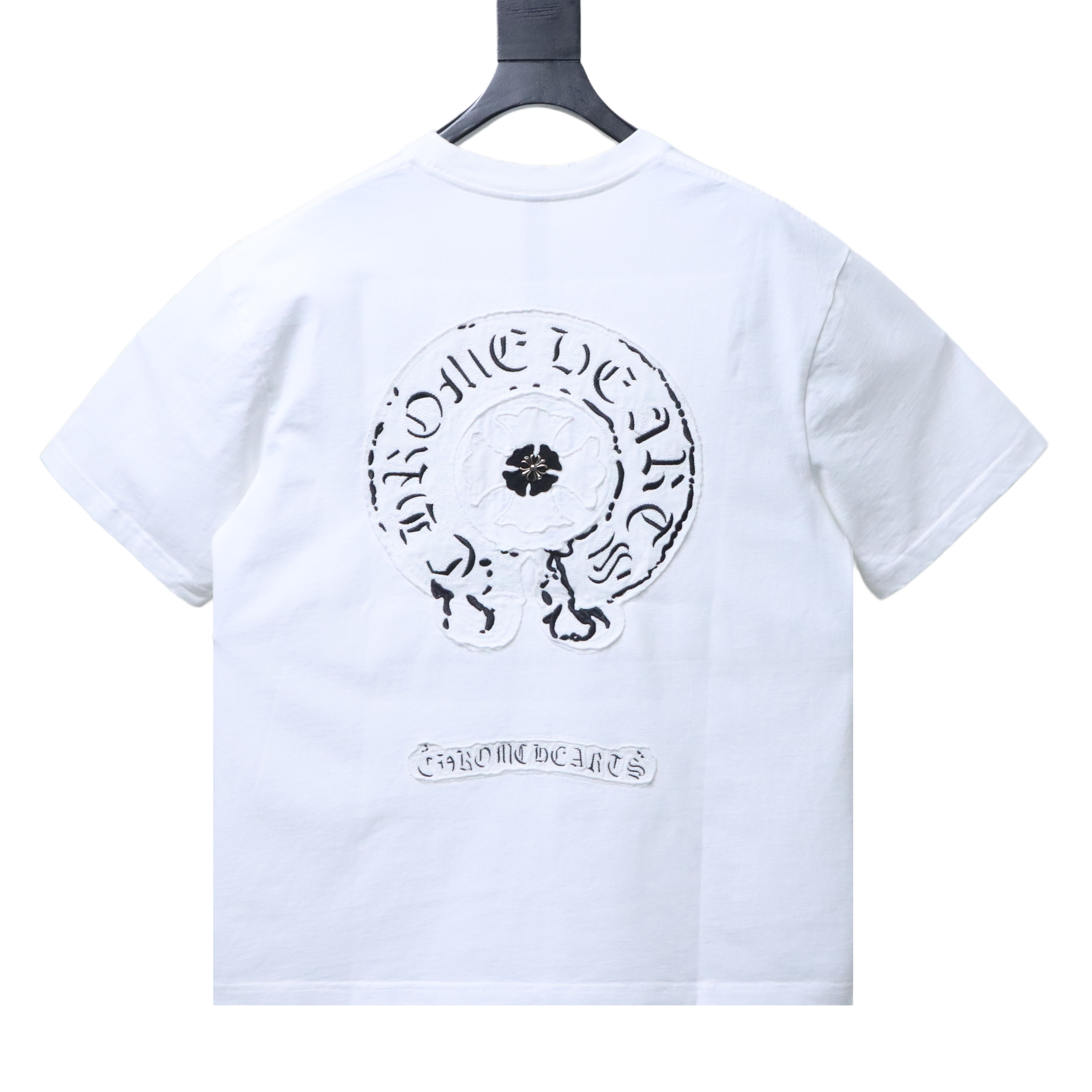 Chrome Hearts Short-sleeve T-shirt with horseshoe cross patch White