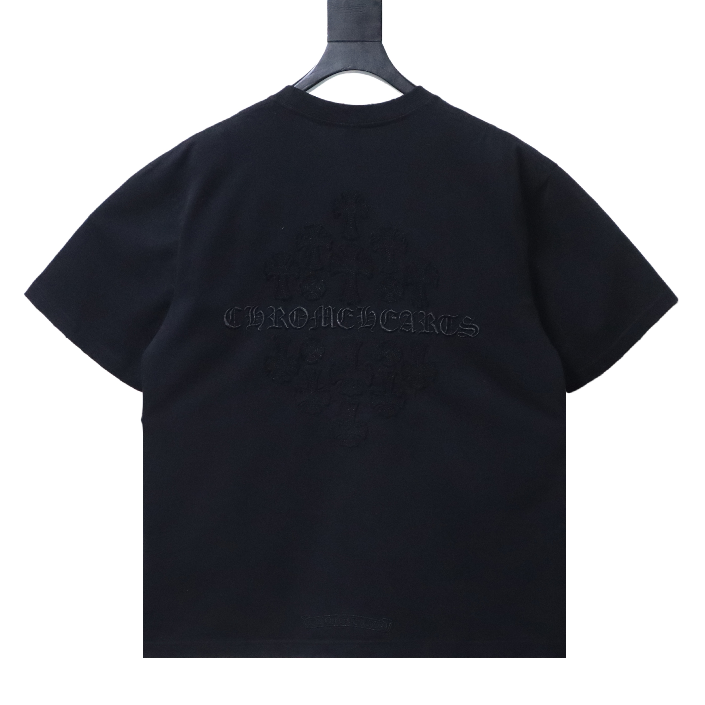 Chrome Hearts Short-sleeve T-shirt with multiple cross appliques Black