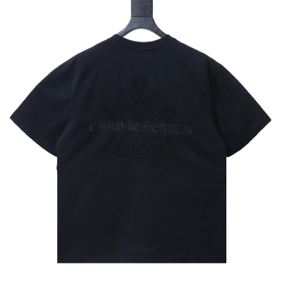 Chrome Hearts Short-sleeve T-shirt with multiple cross appliques Black 02