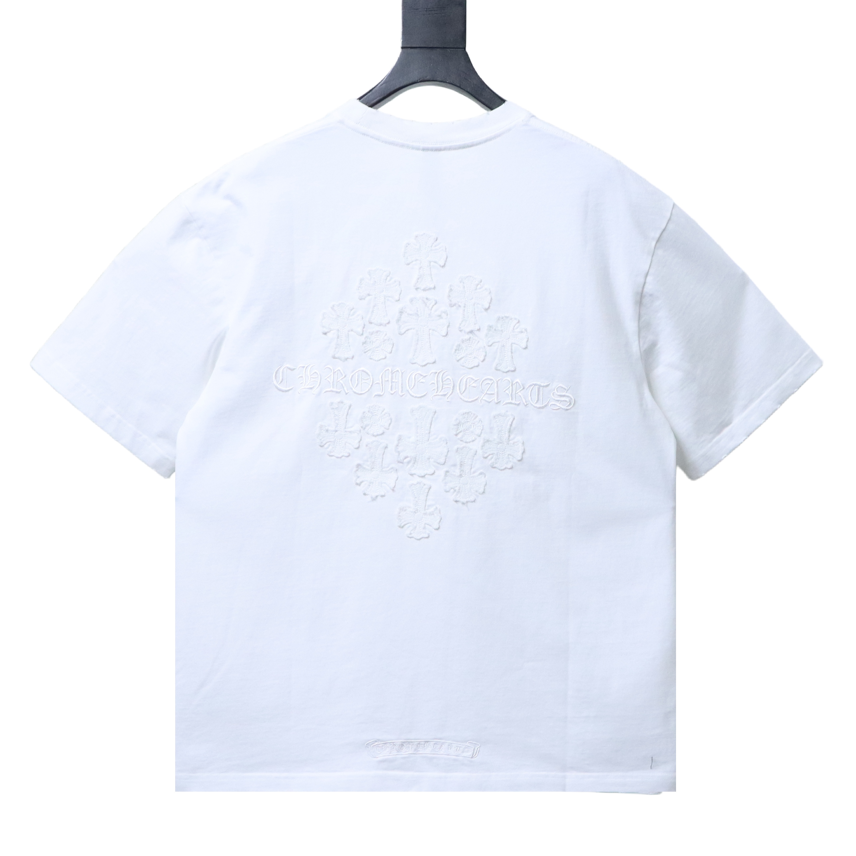 copy of Chrome Hearts Short-sleeve T-shirt with multiple cross appliques White