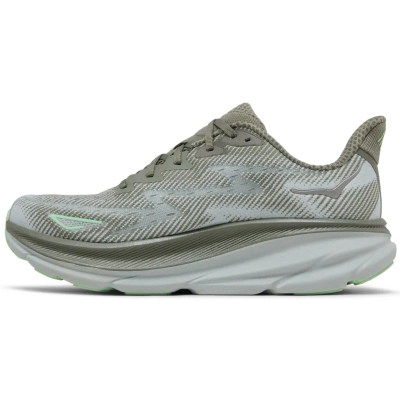 HOKA Clifton 9 Olive Haze Mercury 01
