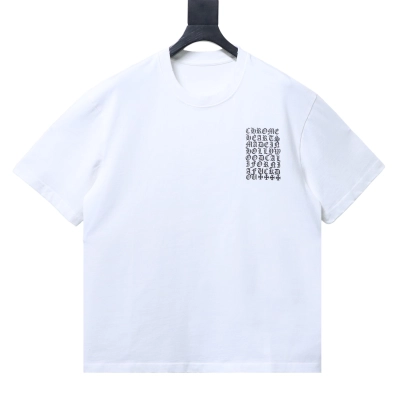 Chrome Hearts Multi-Logo Print Short-Sleeve T-Shirt Black/White 01