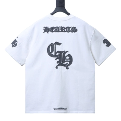 Chrome Hearts Sanskrit Patch Embroidery Short-Sleeve T-Shirt Black/White 02